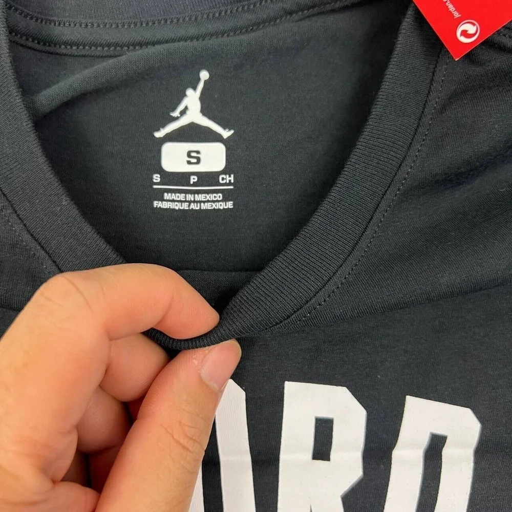 Air Jordan‎ Shirt Men Small Black Los Jordan Jumpman Short Sleeve New S